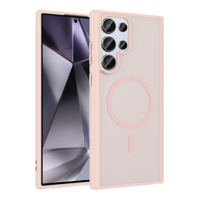 Galaxy S23 Ultra Case M-safe Charging Feature Zore Ballet Flat Cover - 1