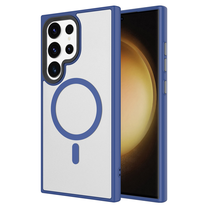 Galaxy S23 Ultra Case Matte Back Surface Zore Flet Magsafe Cover with Wireless Charging - 7