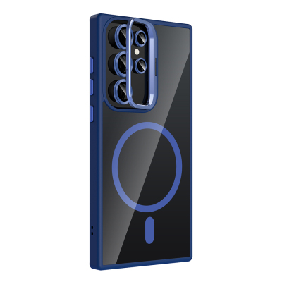 Galaxy S23 Ultra Case Stand Camera Lens Gift M-Safe Charging Feature Zore Etro Cover - 12