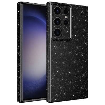 Galaxy S23 Ultra Kılıf Kamera Korumalı Simli Lüks Zore Koton Kapak - Thumbnail