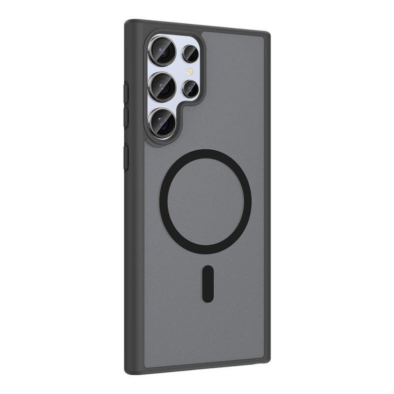 Galaxy S23 Ultra Kılıf M-safe Şarj Özellikli Zore Babet Kapak - 5