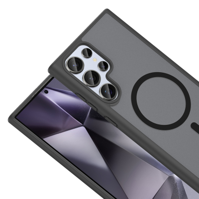 Galaxy S23 Ultra Kılıf M-safe Şarj Özellikli Zore Babet Kapak - 8