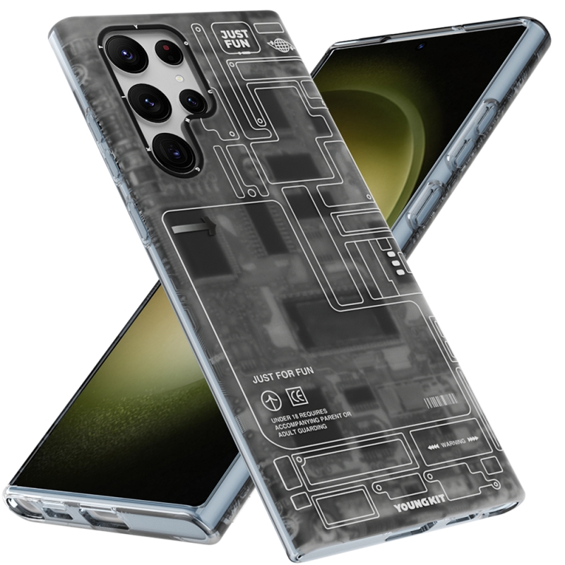Galaxy S23 Ultra Kılıf YoungKit Technology Serisi Kapak - 2