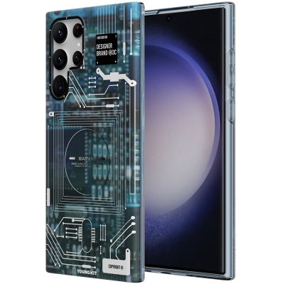 Galaxy S23 Ultra Kılıf YoungKit Technology Serisi Kapak - 13