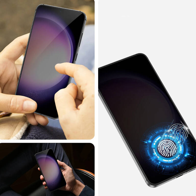 Galaxy S24 Benks Ultra Shield 0.3mm Privacy Ekran Koruyucu + Kolay Uygulama Aparatlı - 5