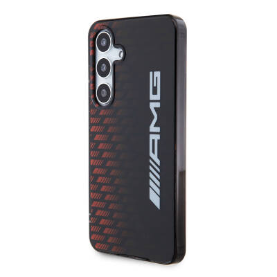 Galaxy S24 Case AMG Original Licensed Double Layer Large Logo Square Stripe Pattern Cover - 2