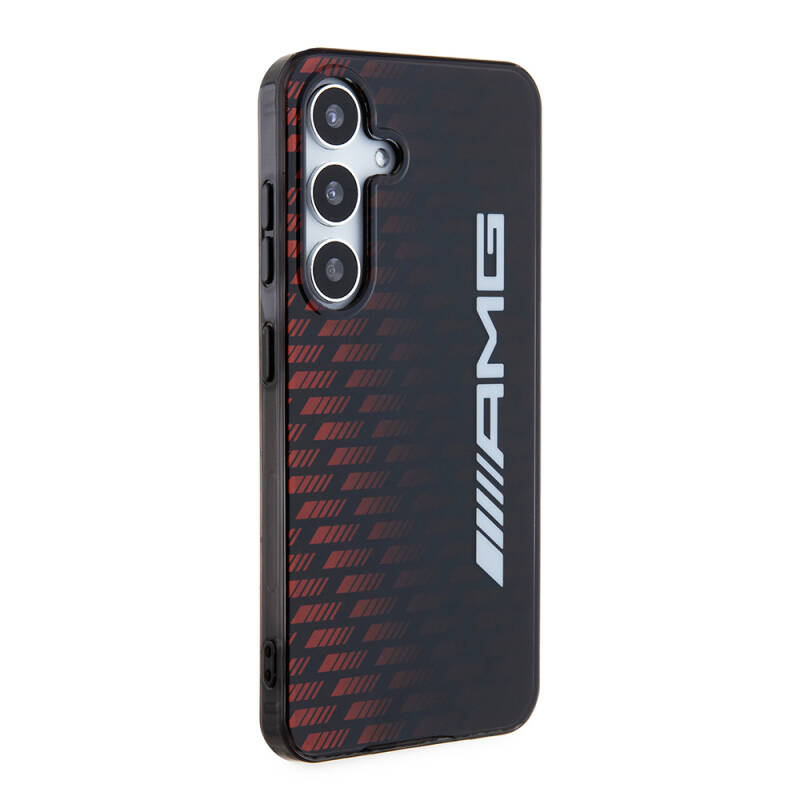 Galaxy S24 Case AMG Original Licensed Double Layer Large Logo Square Stripe Pattern Cover - 3