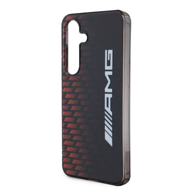 Galaxy S24 Case AMG Original Licensed Double Layer Large Logo Square Stripe Pattern Cover - 5