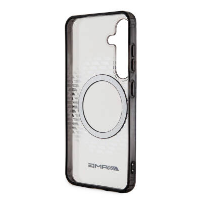 Galaxy S24 Case AMG Original Licensed Magsafe Charging Featured Rhombus Patterned Transparent Cover - 6