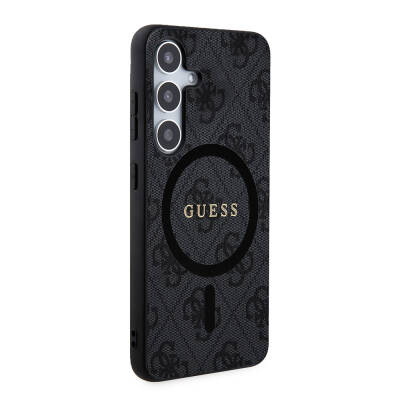 Galaxy S24 Case Guess Original Licensed Magsafe Charging Featured 4G Patterned Text Logo Cover - 10
