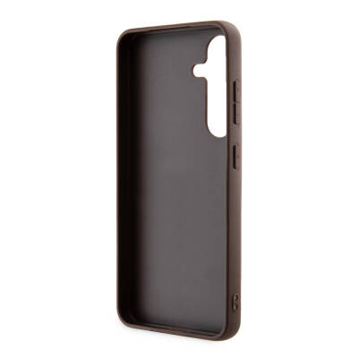 Galaxy S24 Case Guess Original Licensed PU Leather Cover with Stripe Logo Design - 13