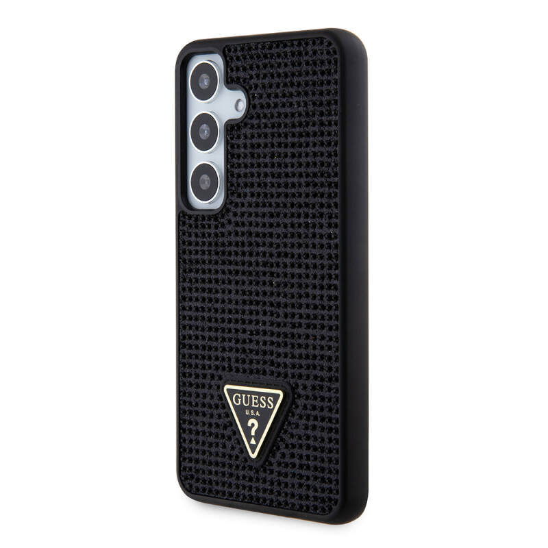 Galaxy S24 Case Guess Original Licensed Stone Back Cover with Triangle Logo - 2