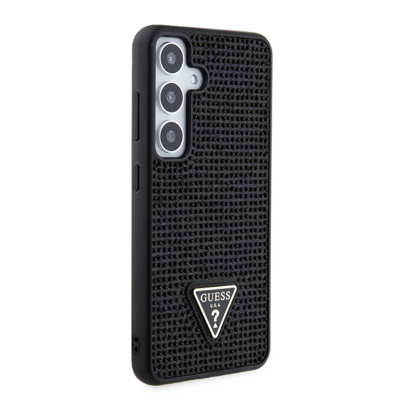 Galaxy S24 Case Guess Original Licensed Stone Back Cover with Triangle Logo - 3