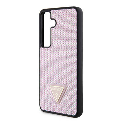 Galaxy S24 Case Guess Original Licensed Stone Back Cover with Triangle Logo - 13