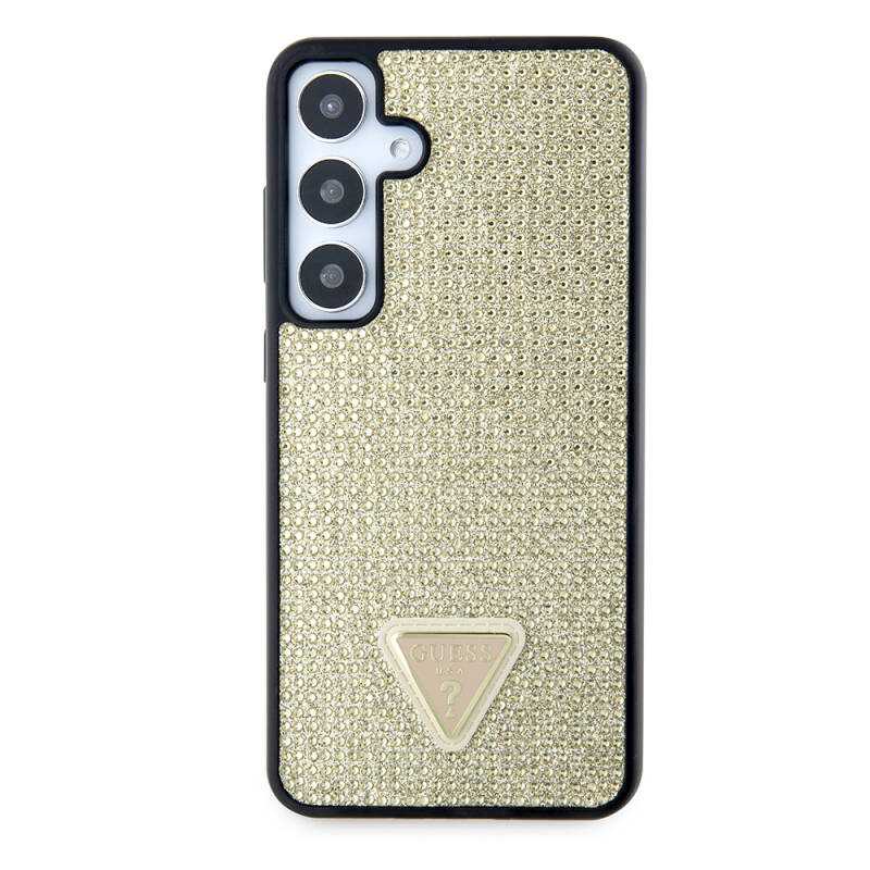 Galaxy S24 Case Guess Original Licensed Stone Back Cover with Triangle Logo - 18