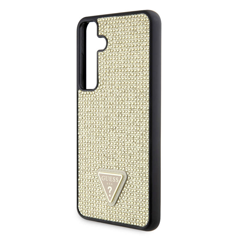 Galaxy S24 Case Guess Original Licensed Stone Back Cover with Triangle Logo - 21