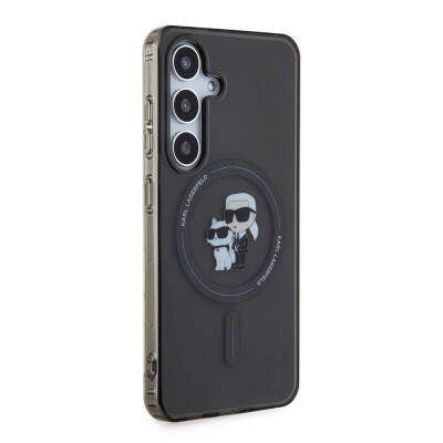 Galaxy S24 Case Karl Lagerfeld Original Licensed Karl & Choupette IML Printed Cover with Magsafe Charging Feature - 3