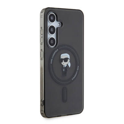 Galaxy S24 Case Karl Lagerfeld Original Licensed Karl Head IML Printed Cover with Magsafe Charging Feature - 3