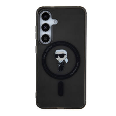 Galaxy S24 Case Karl Lagerfeld Original Licensed Karl Head IML Printed Cover with Magsafe Charging Feature - 8