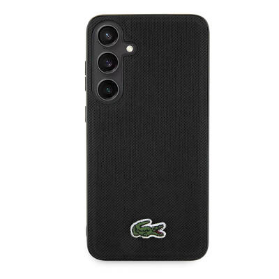 Galaxy S24 Case Lacoste Original Licensed PU Pique Pattern Back Cover with Iconic Crocodile Woven Logo - 3