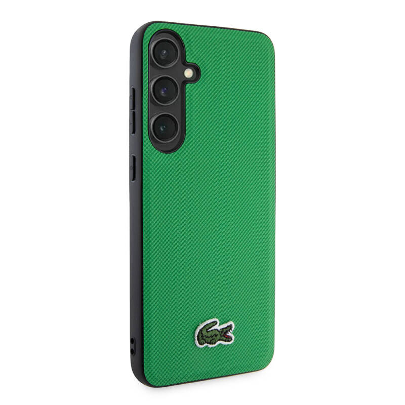 Galaxy S24 Case Lacoste Original Licensed PU Pique Pattern Back Cover with Iconic Crocodile Woven Logo - 12