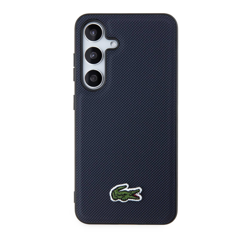 Galaxy S24 Case Lacoste Original Licensed PU Pique Pattern Back Cover with Iconic Crocodile Woven Logo - 19