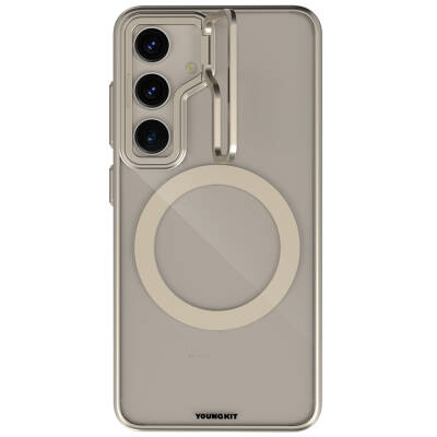 Galaxy S24 Case Magsafe Anti-Yellowing Youngkit Crystal Grid Charging Cover - 5