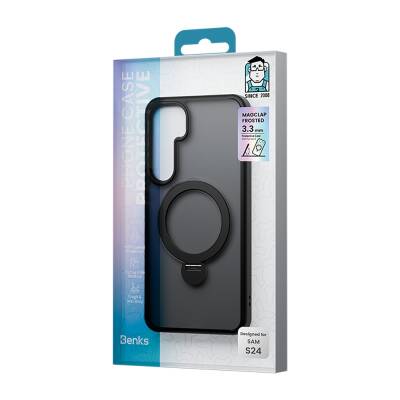 Galaxy S24 Case Magsafe Charging Feature Benks Stand Mist Protective Cover - 18