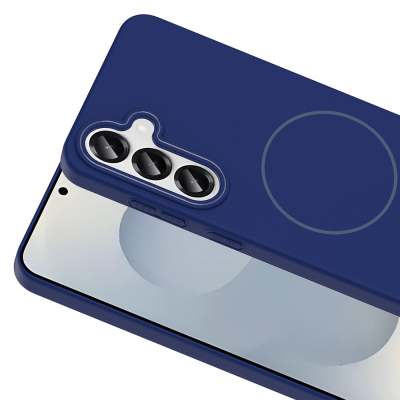 Galaxy S24 Case Magsafe Charging Feature Zore Ruby Silicone Cover - 16