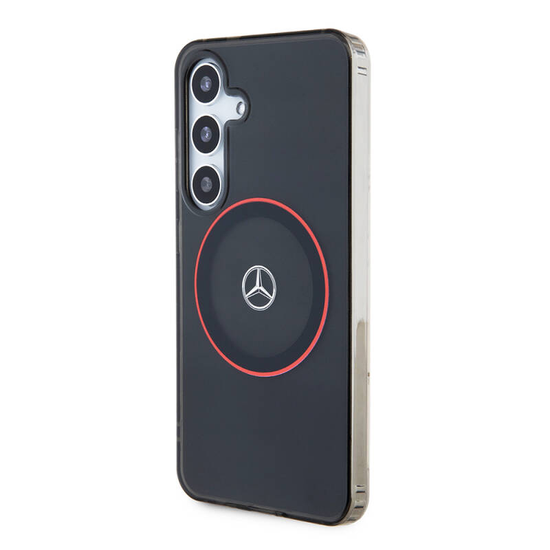 Galaxy S24 Case Mercedes Benz Original Licensed Red Ring Cover with Magsafe Charging Feature and IML Star Logo - 2