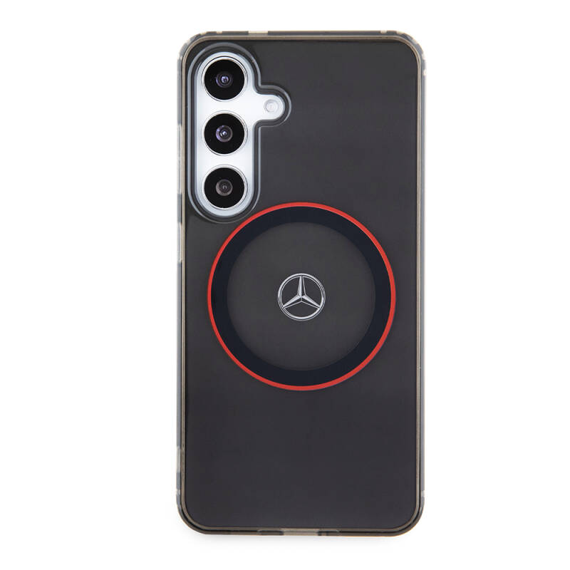 Galaxy S24 Case Mercedes Benz Original Licensed Red Ring Cover with Magsafe Charging Feature and IML Star Logo - 8