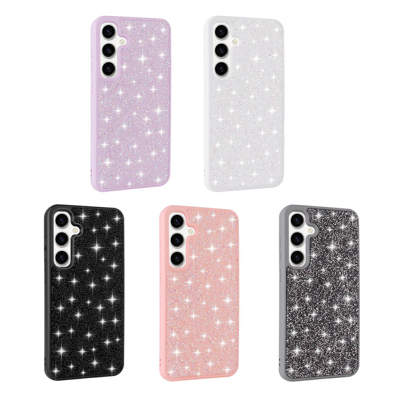 Galaxy S24 Case Shiny Stone Design Zore Diamond Cover - 6