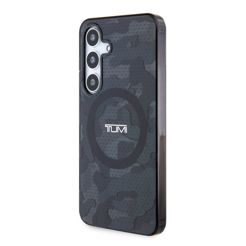 Galaxy S24 Case TUMI Original Licensed Magsafe Frosted Transparent Mesh Camouflage Patterned Cover with Charging Feature - 2