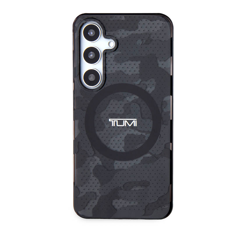 Galaxy S24 Case TUMI Original Licensed Magsafe Frosted Transparent Mesh Camouflage Patterned Cover with Charging Feature - 8