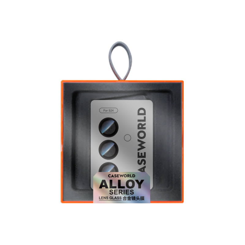 Galaxy S24 CaseWorld Alloy Serisi Oleofobik Anti Reflective Kamera Lens Koruyucu - 7