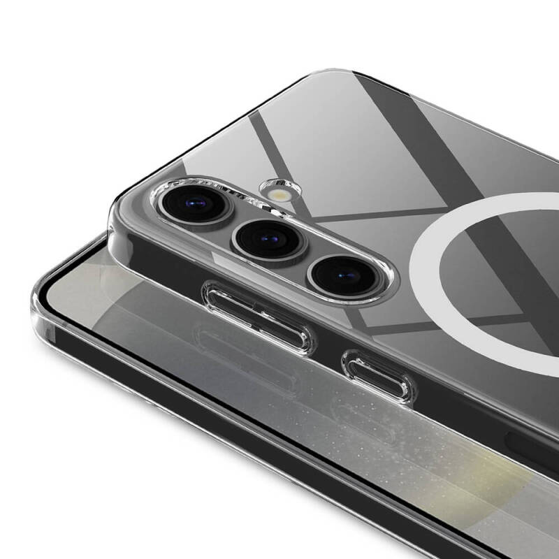 Galaxy S24 FE Case Camera Protection M-safe Hard PC Zore Porto Cover - 5