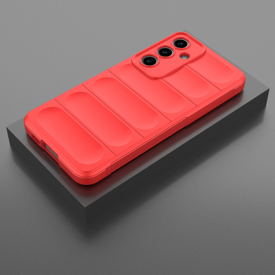 Galaxy S24 FE Case Flexible TPU Hollow Back Surface Design Zore Ethnic Silicone Cover - 17