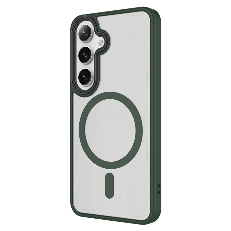 Galaxy S24 FE Case Hard PC Back Surface Wireless Charging Enabled Zore Fleet M-safe Cover - 10