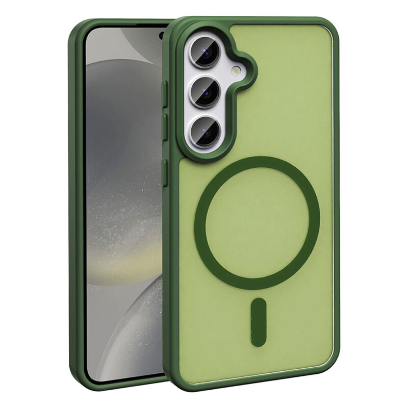 Galaxy S24 FE Case Magsafe Charging Featured Matte Back Surface Zore Sio Cover - 9