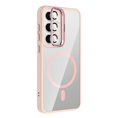Galaxy S24 FE Case Stand Camera Lens Gift M-Safe Charging Feature Zore Etro Cover - 16