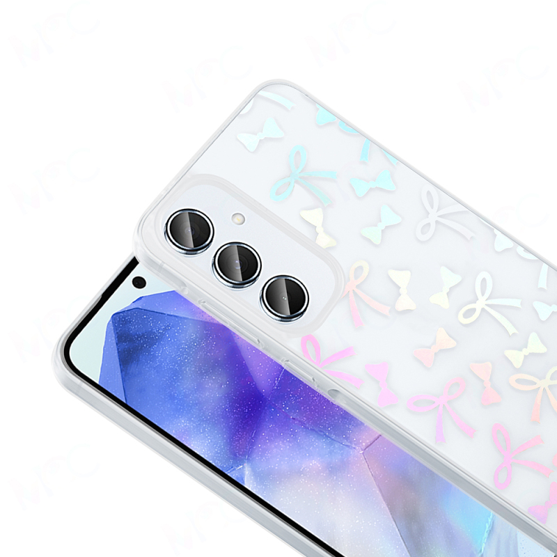 Galaxy S24 FE Case Transparent Figured Zore Folk Hard Cover - 12