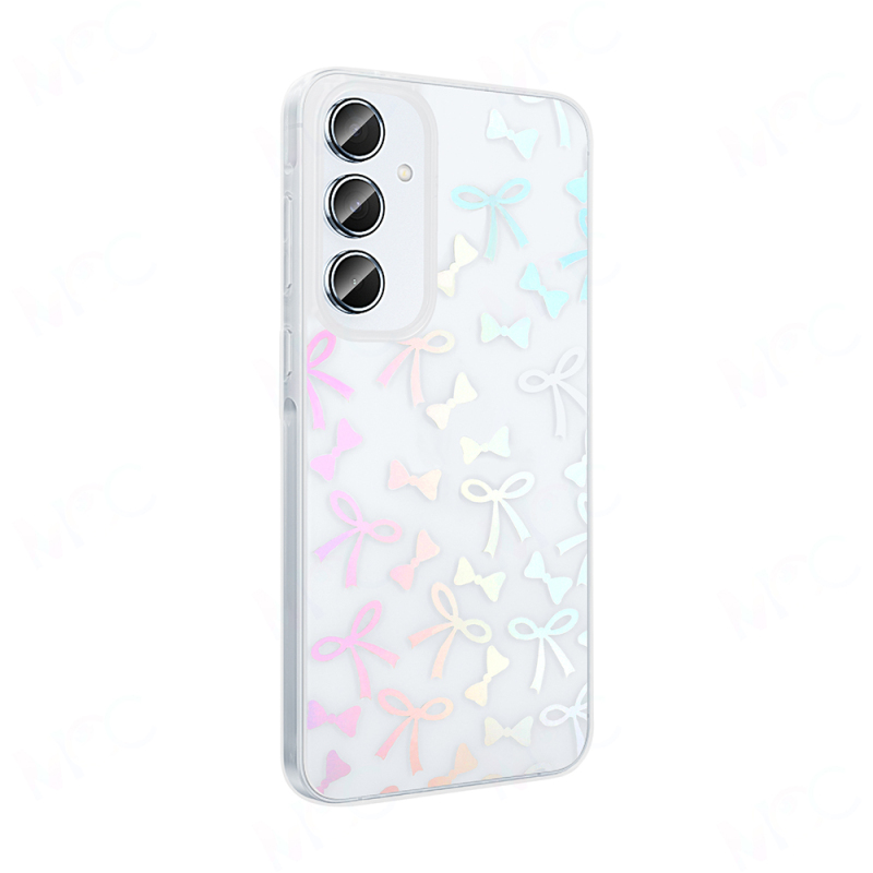 Galaxy S24 FE Case Transparent Figured Zore Folk Hard Cover - 11