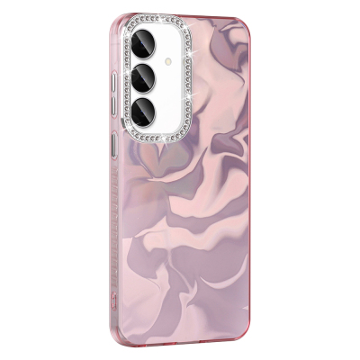 Galaxy S24 FE Case with Airbag, Shiny Stone Detail Design, Zore Esila Cover - 3