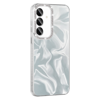 Galaxy S24 FE Case with Airbag, Shiny Stone Detail Design, Zore Esila Cover - 6