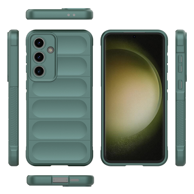 Galaxy S24 FE Kılıf Esnek TPU Oyuklu Arka Yüzey Tasarımlı Zore Etnik Silikon Kapak - 11