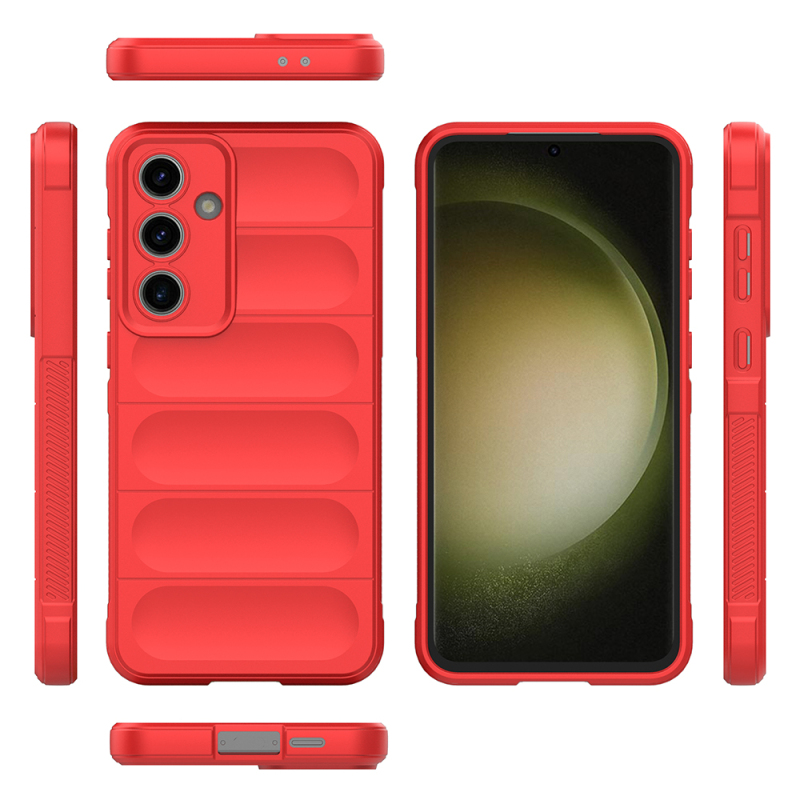 Galaxy S24 FE Kılıf Esnek TPU Oyuklu Arka Yüzey Tasarımlı Zore Etnik Silikon Kapak - 12