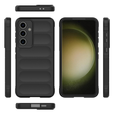 Galaxy S24 FE Kılıf Esnek TPU Oyuklu Arka Yüzey Tasarımlı Zore Etnik Silikon Kapak - 13