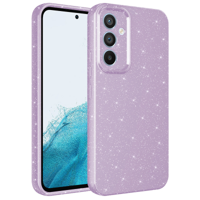 Galaxy S24 FE Kılıf Kamera Korumalı Simli Lüks Zore Koton Kapak - 5