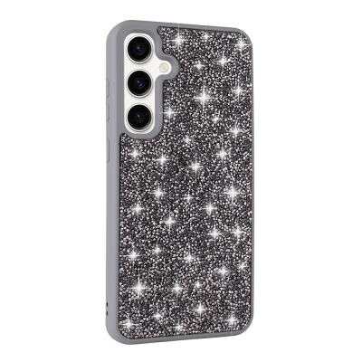 Galaxy S24 FE Kılıf Parlak Taşlı Tasarım Zore Pırlanta Kapak - 7