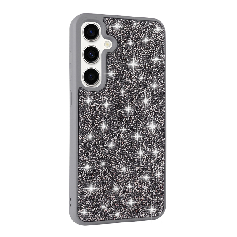 Galaxy S24 FE Kılıf Parlak Taşlı Tasarım Zore Pırlanta Kapak - 7